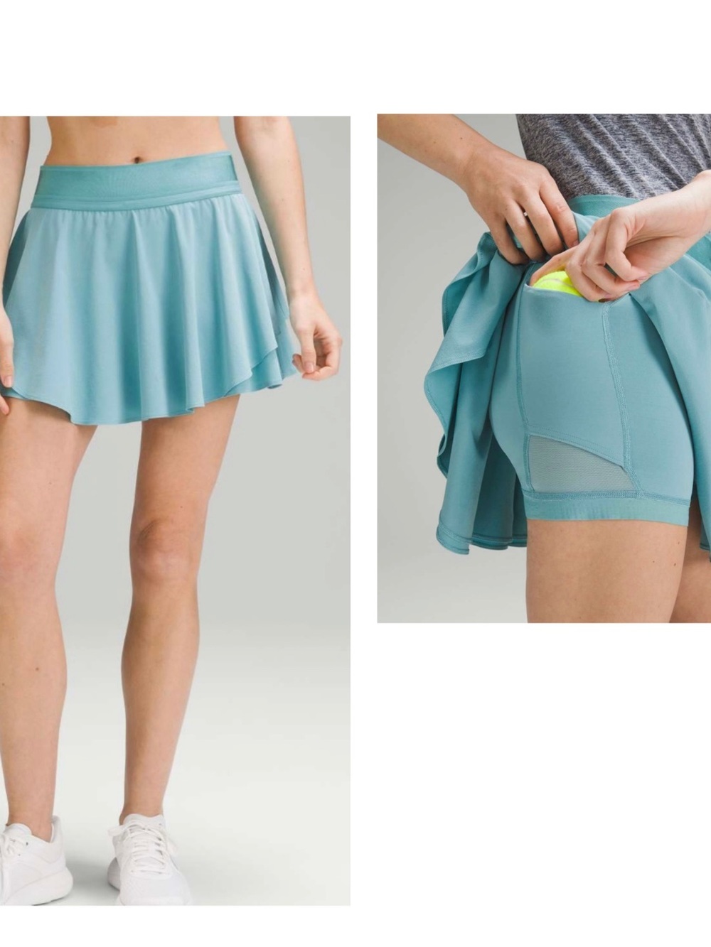 lululemon athletica Aqua Blue Flared Skater Skirt